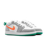 Air Jordan 1 Low SE 'Rabbit' (GS) - Light Smoke Grey/Total Orange/White