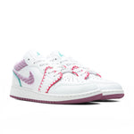 Air Jordan 1 Low SE (GS) - White/Light Bordeaux/Rush Pink