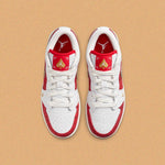 Air Jordan 1 Low SE (GS) - White/Metallic Gold/University Red