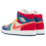 Women's Air Jordan 1 Mid SE - French Blue/Magic Ember/Fire Red