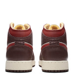 Air Jordan 1 Mid SE (GS) - Coconut Milk/Varsity Red/Dark Pony