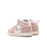 Air Jordan 1 Mid SE (TD) - White/Legend Pink/Sail