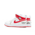Air Jordan 1 Mid SS (PS) - White/University Red