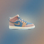 Jordan 1 Mid SS (PS) 'Zen' - Aegean Storm/Hemp/Pink Oxford