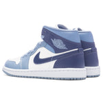 Women's Air Jordan 1 Mid - Sail/Diffused Blue/Blue Grey