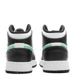 Air Jordan 1 Mid (GS) - White/Green Glow/Black