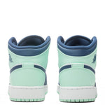Air Jordan 1 Mid (GS) 'Blue Mint' - Mystic Navy/Mint/White