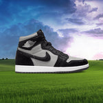 Womens Air Jordan 1 Retro Hi OG - Medium Grey/Black/White