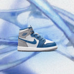 Air Jordan 1 Retro High OG (TD) - True Blue/White/Cement Grey