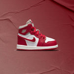 Air Jordan 1 Retro High OG (TD) - Light Iron Ore/Varsity Red/Sail