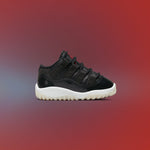 Air Jordan 11 Retro Low (TD) '72-10' - Black/Gym Red/White