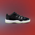 Air Jordan 11 Retro Low '72-10' - Black/Gym Red/White
