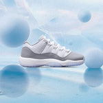 Air Jordan 11 Retro Low Cement Grey (GS) - White/University Blue/Cement Grey