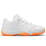 Women's Air Jordan 11 Retro Low - White/Bright Citrus