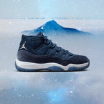 Women's Air Jordan 11 Retro - Midnight Navy/Metallic Silver/White