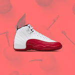 Air Jordan 12 Retro (GS) 'Cherry' - White/Black/Varsity Red