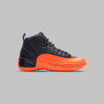 Women's Air Jordan 12 Retro - Black/Brilliant Orange/White