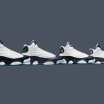 Air Jordan 13 Retro (PS) 'Obsidian' - White/Dark Powder Blue