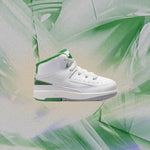 Air Jordan 2 Retro (TD) - White/Lucky Green/Sail