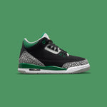 Air Jordan 3 Retro (GS) "Pine Green" - Black/Pine Green/Silver