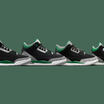 Air Jordan 3 Retro (PS) "Pine Green" - Black/Pine Green/Silver
