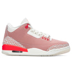 Women's Air Jordan 3 Retro - Rust Pink/Bright Crimson