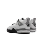 Air Jordan 4 Retro OG 'White Cement' (TD) - Summit White/Fire Red/Cement Grey/Black