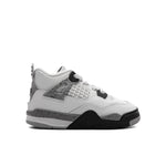 Air Jordan 4 Retro OG 'White Cement' (TD) - Summit White/Fire Red/Cement Grey/Black