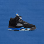 Air Jordan 5 Retro (GS) "Racer Blue" - Black/Reflect Silver