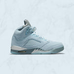 Women's Air Jordan 5 Retro "Bluebird"- Ice/Blue Graphite