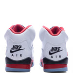 Air Jordan 5 Retro OG Fire Red 'Black Tongue' (GS) - White/Fire Red/Black