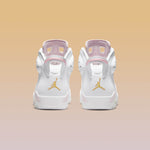 Women's Air Jordan 6 Retro 'Gold Hoops' - White/Metallic Gold