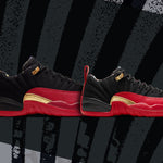 Air Jordan 12 Retro Low SE (GS) "Super Bowl" - Black/Varsity Red