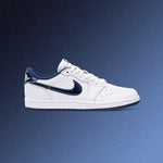 Air Jordan 1 Low 85 'Metallic Blue' - White/Navy