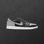 Air Jordan 1 Low OG 'Shadow' - Black/Medium Grey/White