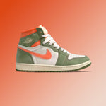 Air Jordan 1 Retro Hi OG Craft - Celadon/Sky J Light Olive/Bright Mandarin
