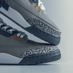 Air Jordan 3 Retro (GS) "Cool Grey" - Silver/Sport Red