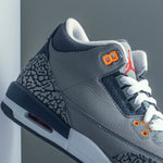 Air Jordan 3 Retro (GS) "Cool Grey" - Silver/Sport Red