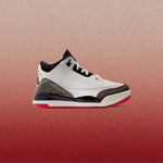 Air Jordan 3 Retro OG 'World's Best Dad' (PS) - Sail/Black/University Red/Pale Ivory