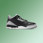 Air Jordan 3 Retro 'Green Glow' - Black/Green Glow/Wolf Grey