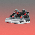 Air Jordan 4 Retro 'Infrared' - Dark Grey/Infrared 23/Black Cement Grey