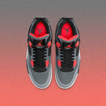 Air Jordan 4 Retro 'Infrared' - Dark Grey/Infrared 23/Black Cement Grey