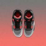 Air Jordan 4 Retro 'Infrared' (GS) - Dark Grey/Infrared 23/Black Cement Grey