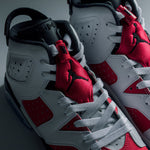 Air Jordan 6 Retro (GS) - White/Carmine