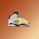 Air Jordan 6 Retro (PS) - White/Yellow Ochre/Black