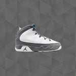 Air Jordan 9 Retro 'Flint Grey' (PS) - White/French Blue/Flint Grey