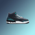 Air Jordan 3 Retro (GS) 'Moto' - Black/Siren Red/Hyper Jade