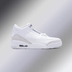 Air Jordan 3 Retro 'Pure Money' - White/Metallic Silver