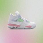 Air Jordan 4 Retro 'Valentine's Day' (GS) - White/Medium Soft Pink/Half Blue