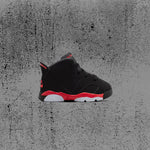 Air Jordan 6 Retro 'Infrared Salesman' (TD) - Black/Light Crimson